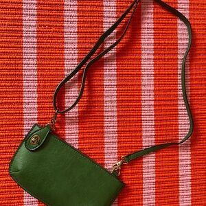 Joy Susan Forest Green Crossbody Bag